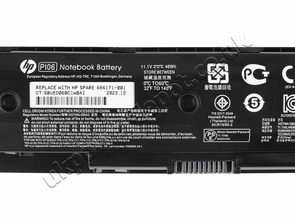 Original Battery HP Envy 15z-j100 15z-q100 4400mAh 48Wh