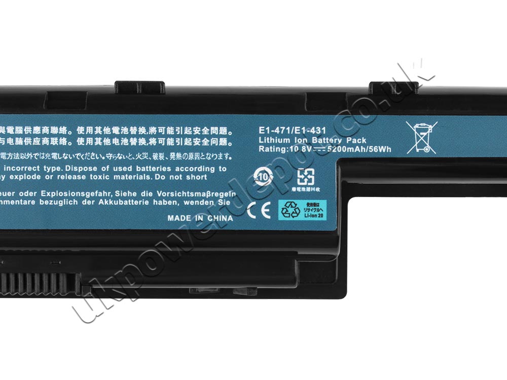 6 Cell Packard Bell 31CR19/652 31CR19/65-2 Battery