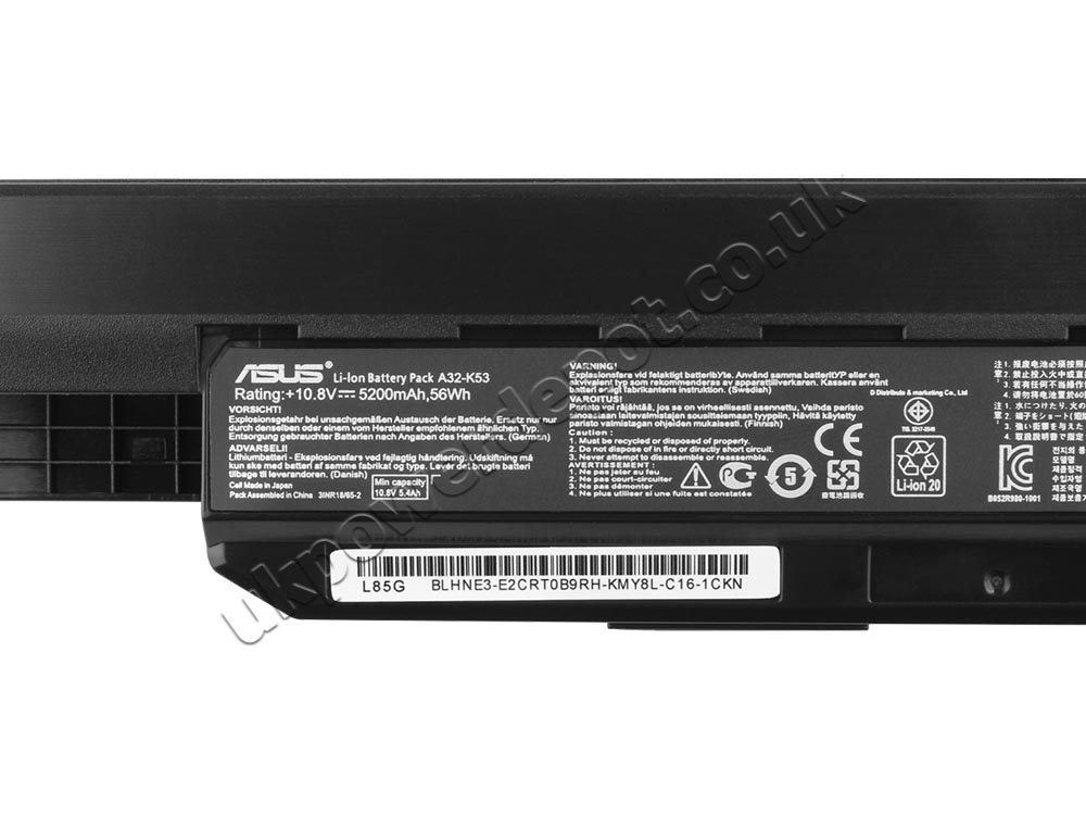 6 Cell Asus A31-K53 A32-K53 A41-K53 A42-K53 Asus K53 Series Battery