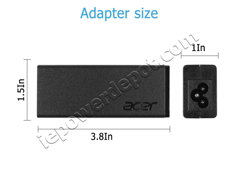 Original 45W Charger Acer RT270 S181HL Monitor AC Adapter