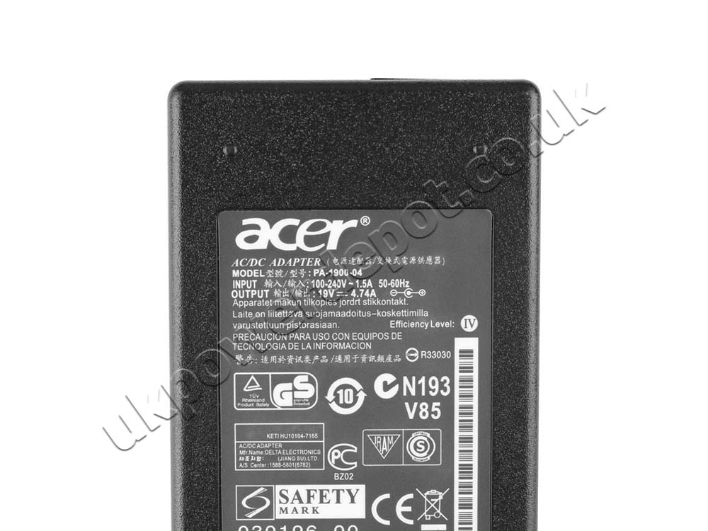 Original 90W Charger Acer Aspire Spin 14 ASP14-51MTN-51XU AC Adapter + Cable
