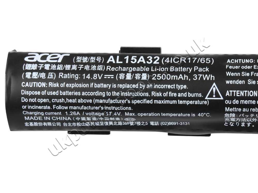 2500mAh 37Wh Battery Acer TravelMate P258-MG