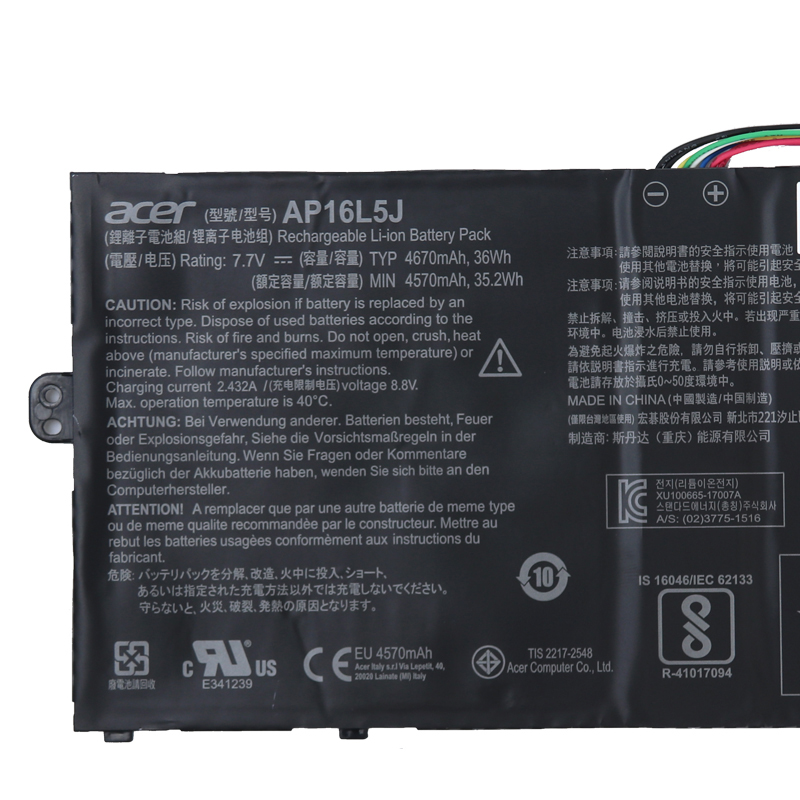 Original 4670mAh 36Wh Battery Acer Swift 5 SF514-52T-57FV