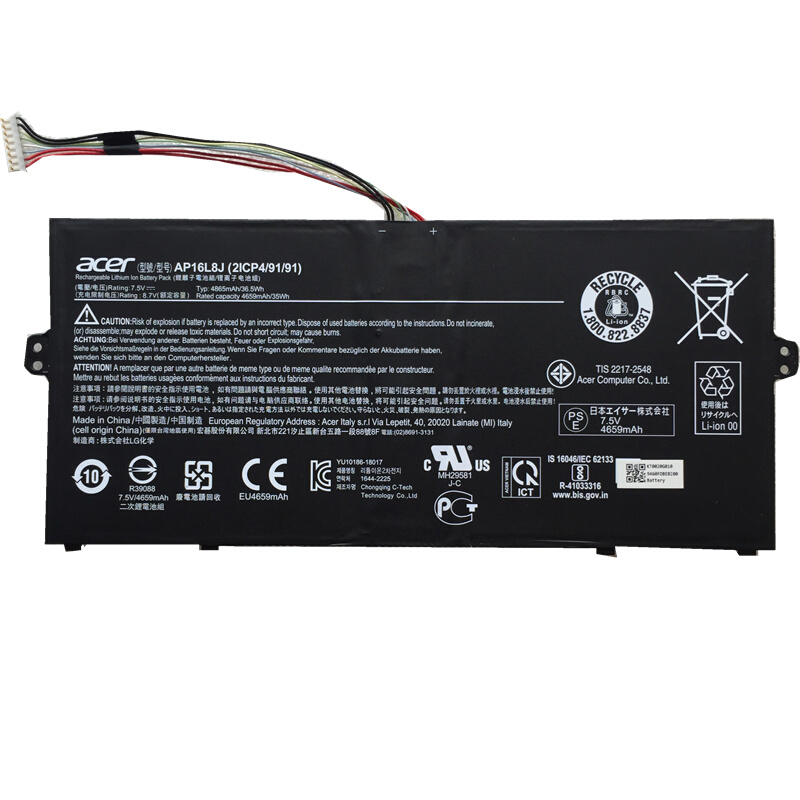 Original Battery Acer Chromebook Spin 513 CP513-1H-S0H0 4865mAh 36.5Wh
