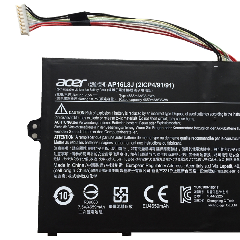 Original Battery Acer Chromebook Spin 513 CP513-1H-S0H0 4865mAh 36.5Wh