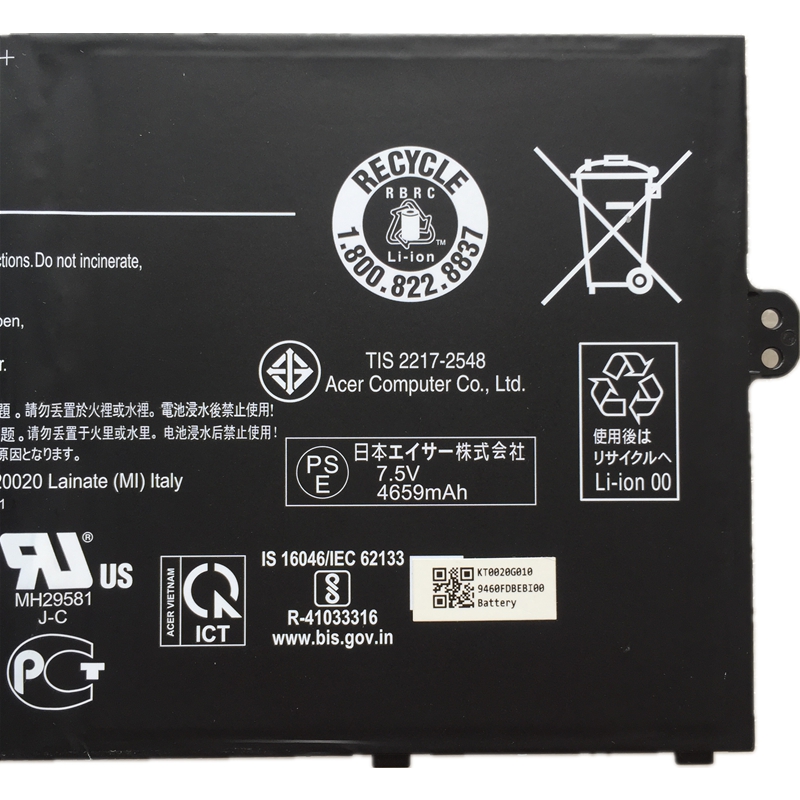 Original Battery Acer Chromebook Spin 513 CP513-1H-S0H0 4865mAh 36.5Wh