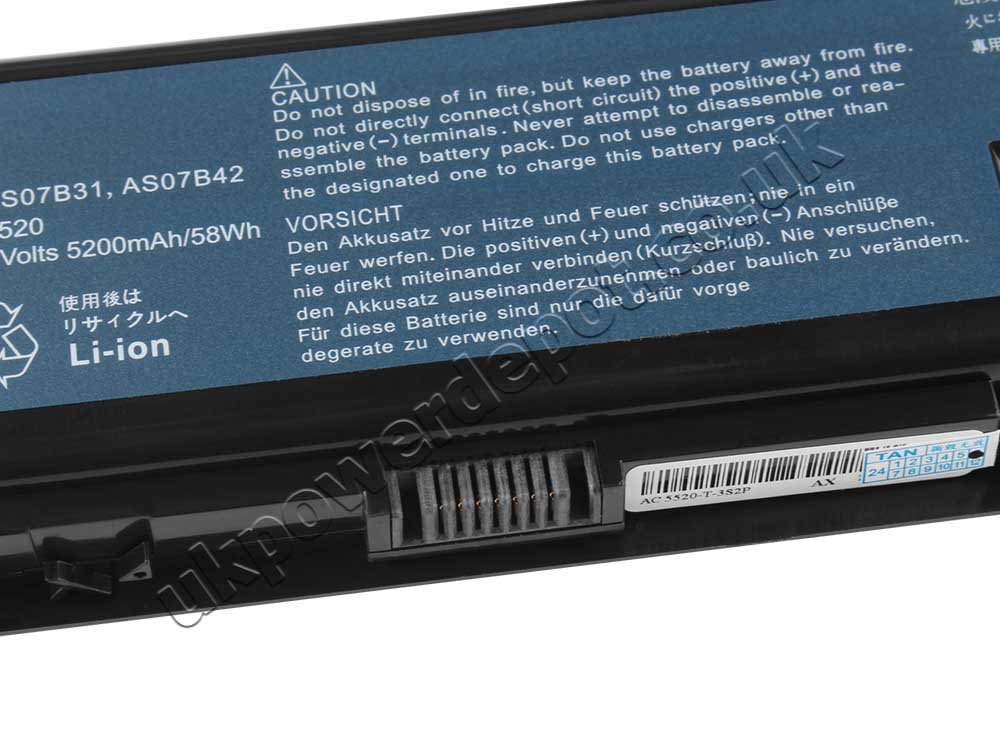 Original 4400mAh 48Wh Battery Acer Aspire 5920 5920G 5925G