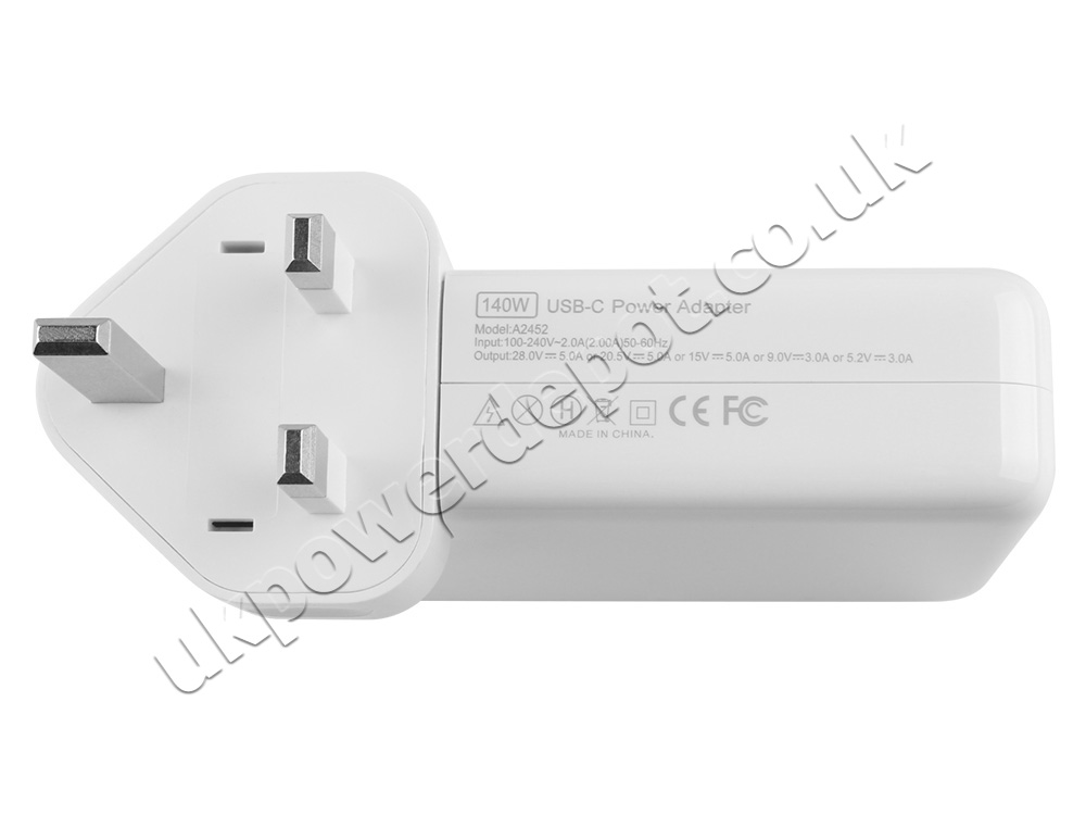 140W USB-C to MagSafe 3 Charger Apple MacBook Air 13 M2 2022 MLXW3B/A AC Adapter + Cable