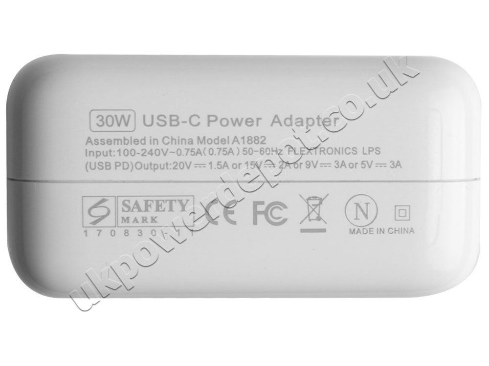 30W USB-C Apple A1534 Charger AC Adapter + Cord