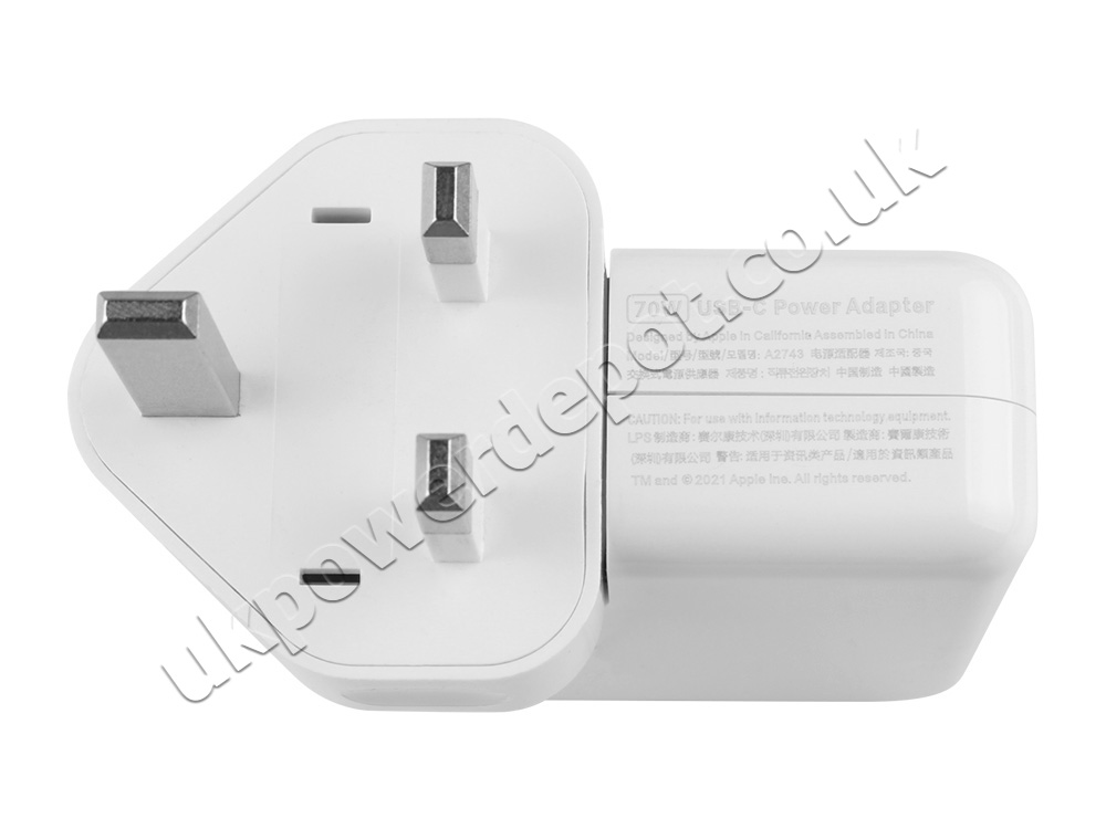 70W USB-C to MagSafe 3 Charger Apple MacBook Air 15 M2 2023 MQKV3B/A AC Adapter + Cable