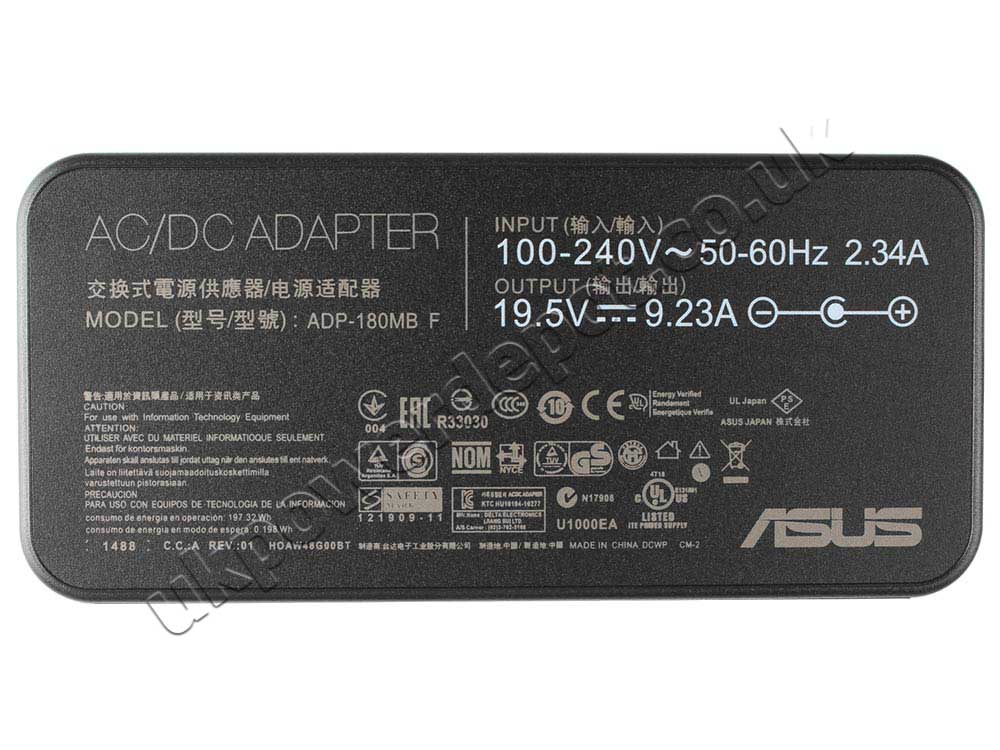 Original 180W Charger Asus TUF Gaming F17 TUF706HCB AC Adapter + Cable