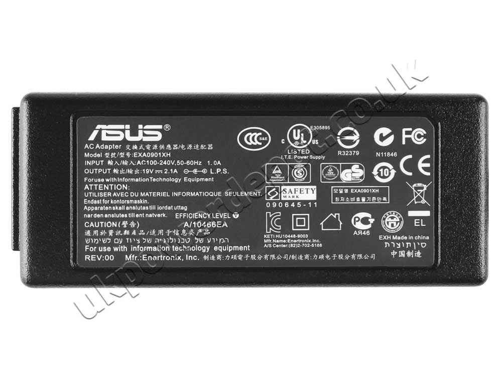 40W Asus Eee PC 1005HA-A 1005HAB AC Adapter Charger Power Cord