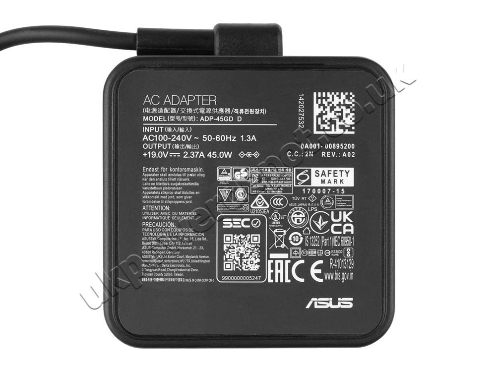 Original 45W Charger Asus ADP-45BW Z2P AC Adapter + Cable