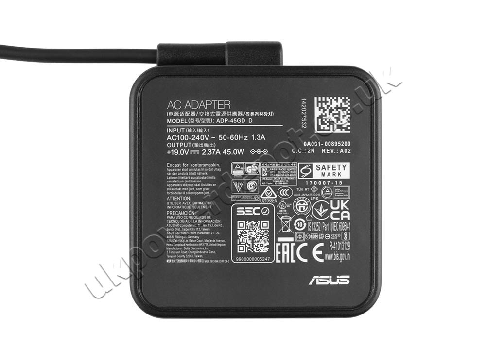 Original 45W Charger Asus ZenBook Flip UX360UAK-BB295T AC Adapter + Cable