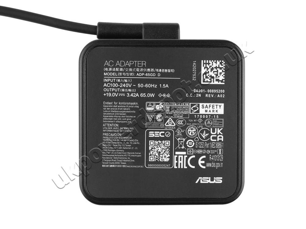 Original 65W Charger Asus F541UV-DM522T AC Adapter + Cable