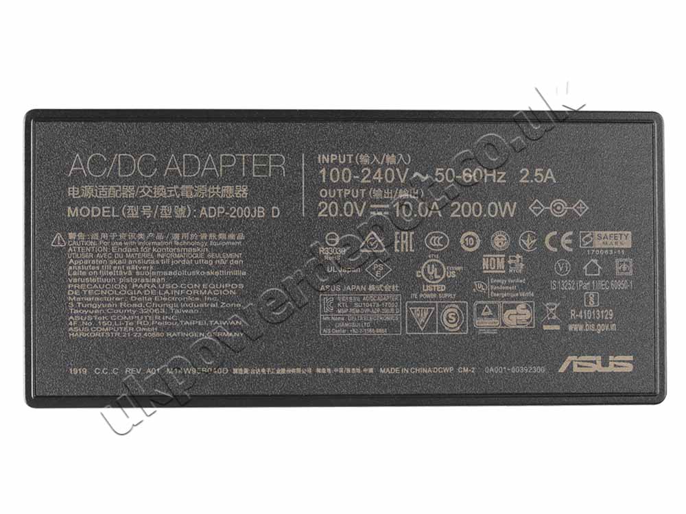 Original 200W Charger Asus ROG Strix G15 (2022) G513 AC Adapter
