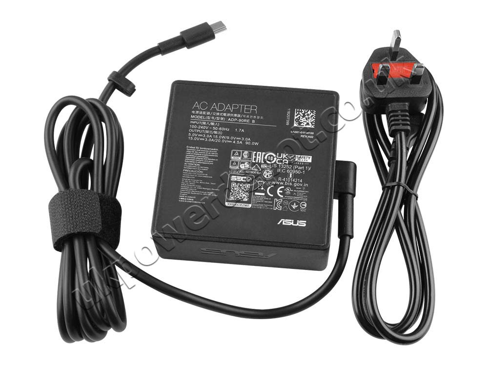Original 90W USB-C Charger Asus ExpertBook B5 B5604 AC Adapter + Cable