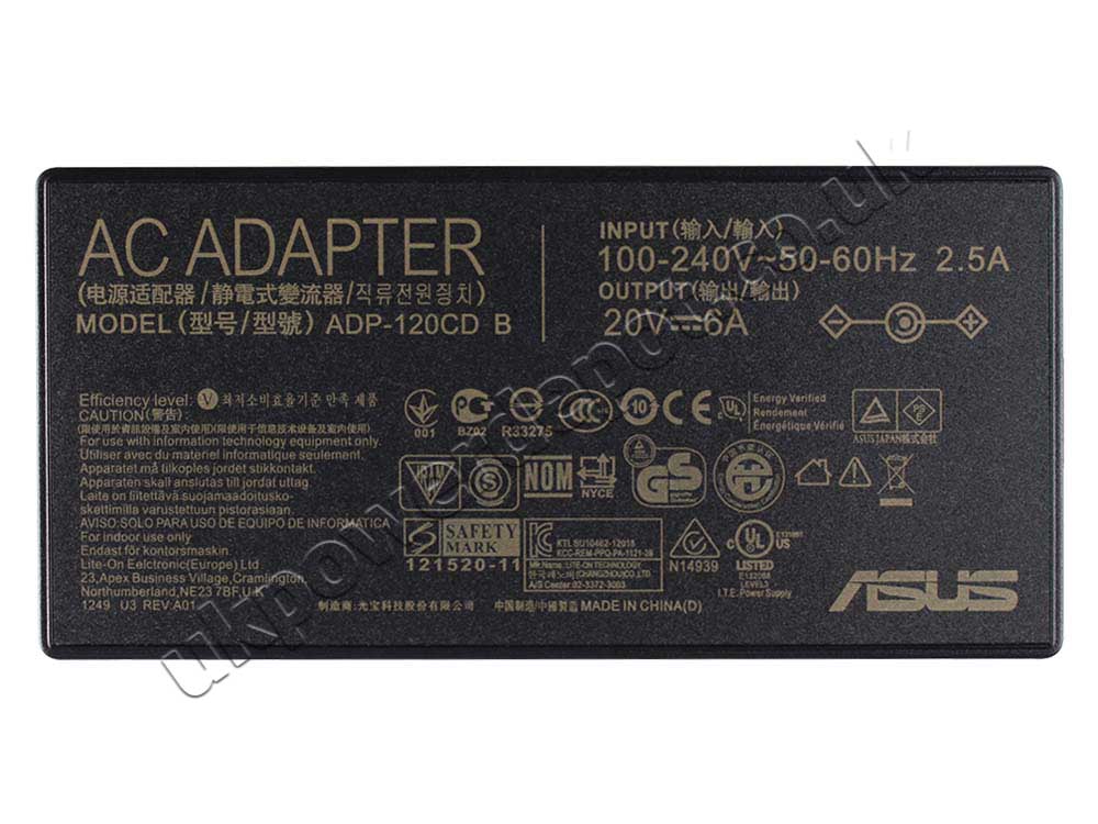 Original 120W Asus ZenBook UX510UW-CN051T(5.5mm*2.5mm) Adapter Charger