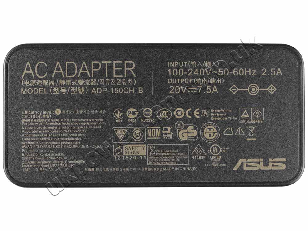 Original 150W Charger Asus Vivobook Pro 16 OLED K6602ZE AC Adapter + Cable