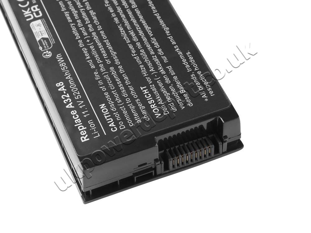4800mAh 49Wh 6-Cell Asus A8 Battery