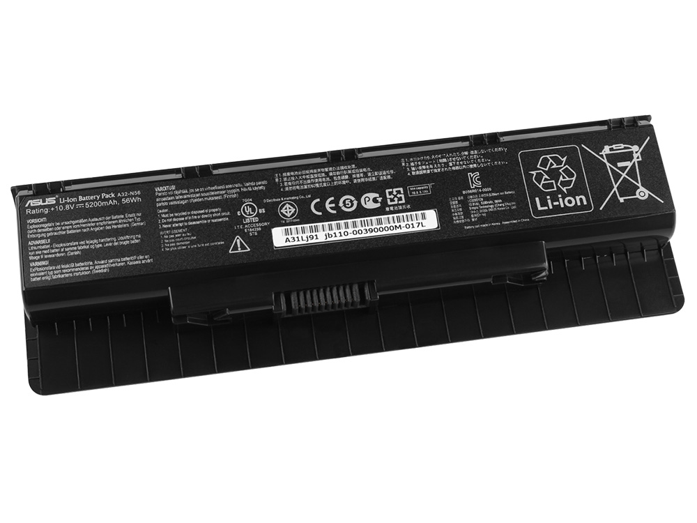 6 Cell Asus N76VM-V2G-T1070V N76VM-V2G-T1078 Battery
