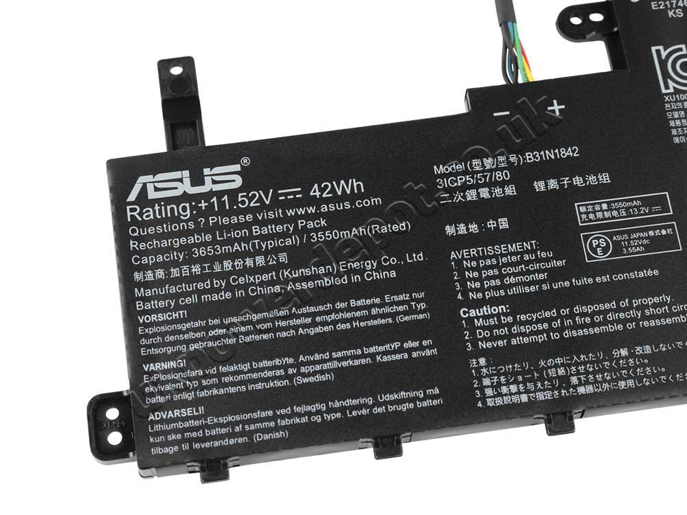 Original Battery Asus B31BmE1 3645mAh 42Wh
