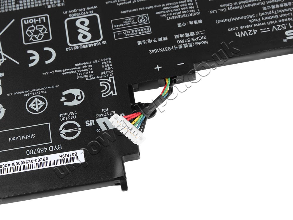 Original Battery Asus B31BmE1 3645mAh 42Wh