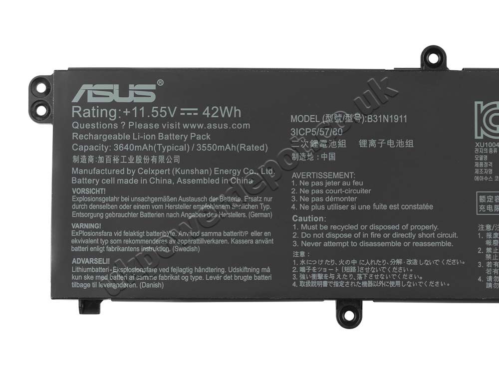 Original Battery Asus Vivobook 14 M1402 3640mAh 42Wh