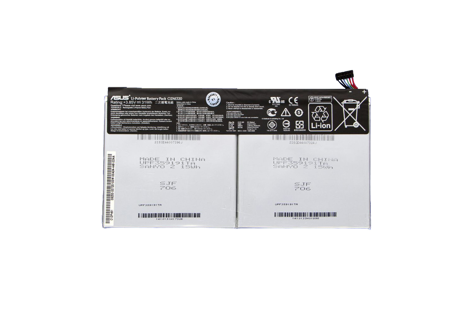 31Wh Asus 0B200-00720100 0B200-00720200 Battery