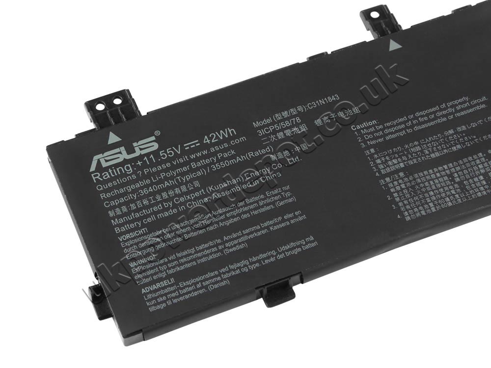 Original Battery Asus Vivobook S14 S432FA-EB008T 42Wh