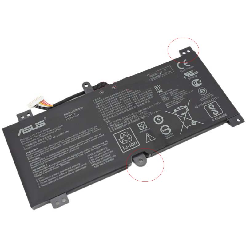 Original Battery Asus ROG Strix Scar II GL704GW-EV013T 66Wh 4335mAh