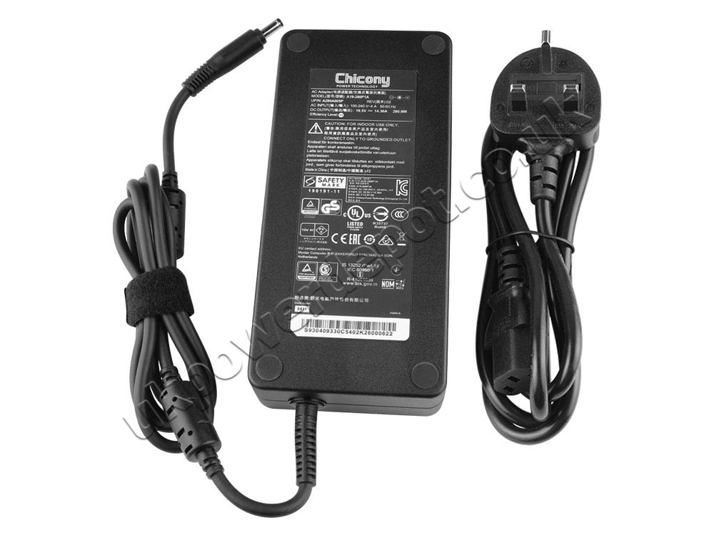 Original 280W Charger Acer Nitro 5 AN517-42-R85S AC Adapter + Cable