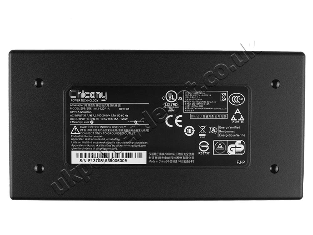 Original 120W MSI Chicony A12-120P1A AC Adapter Charger + Cord