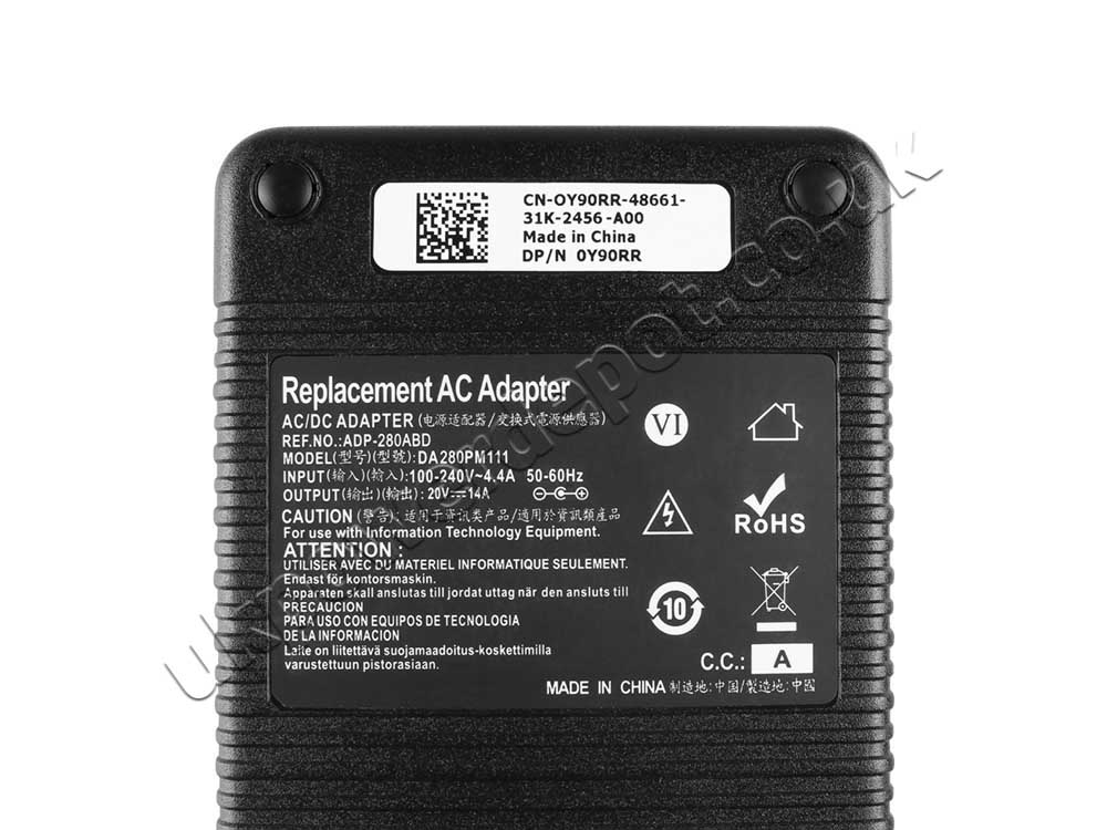 Original 280W Charger Chicony DA280PM111 AC Adapter