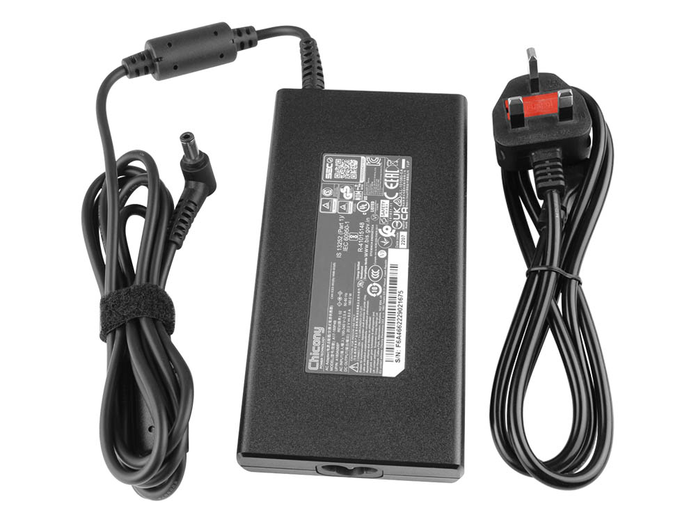 Original 180W Charger MSI P65 Creator 8RF-442 AC Adapter + Cable