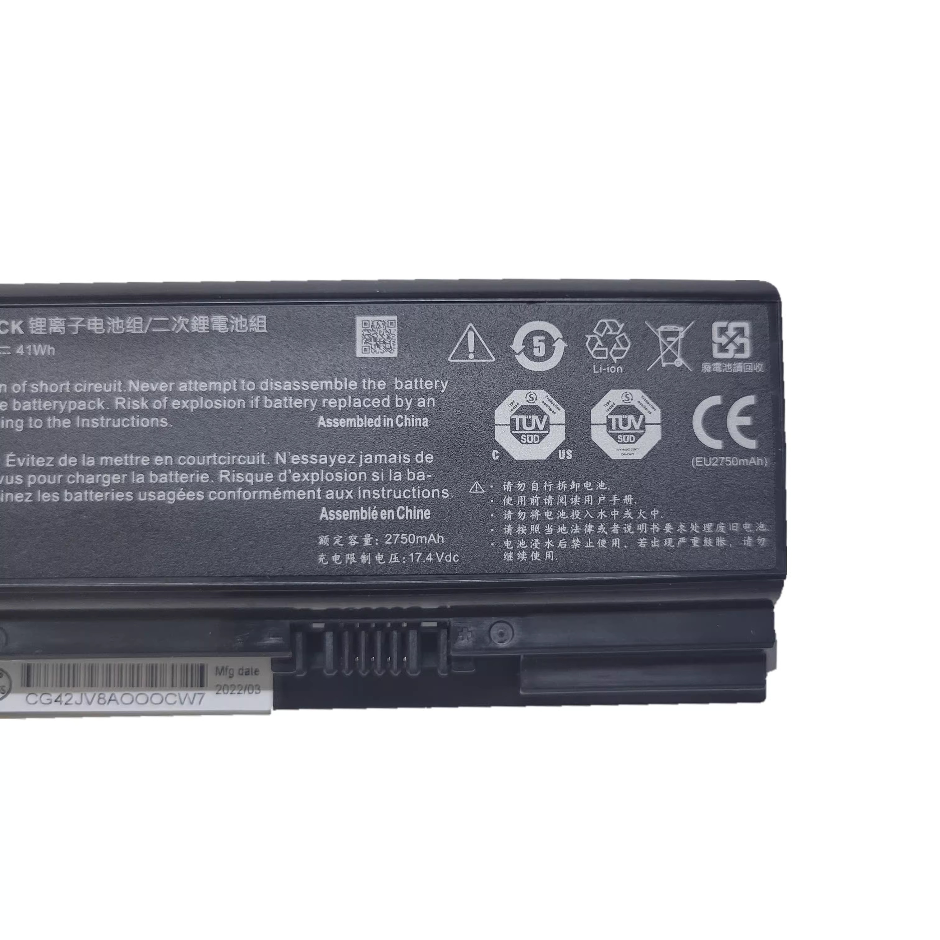 Original Battery Hasee Z7M-CT5NA Z7M-CU5 NB 2750mAh 41Wh