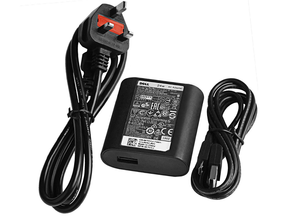 Original 24W Micro USB Dell Venue 11 Pro 7140 AC Adapter Charger