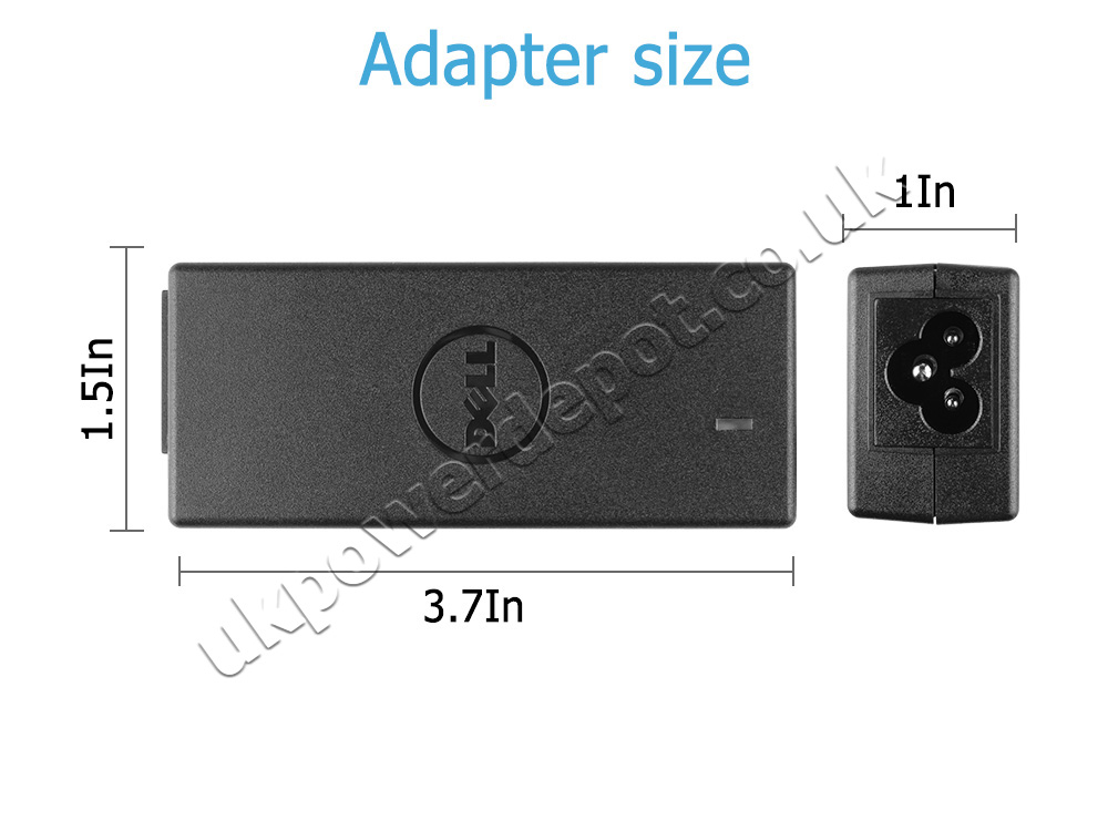 Original 45W Dell Inspiron 13 7375 7373 Charger AC Adapter + Cord