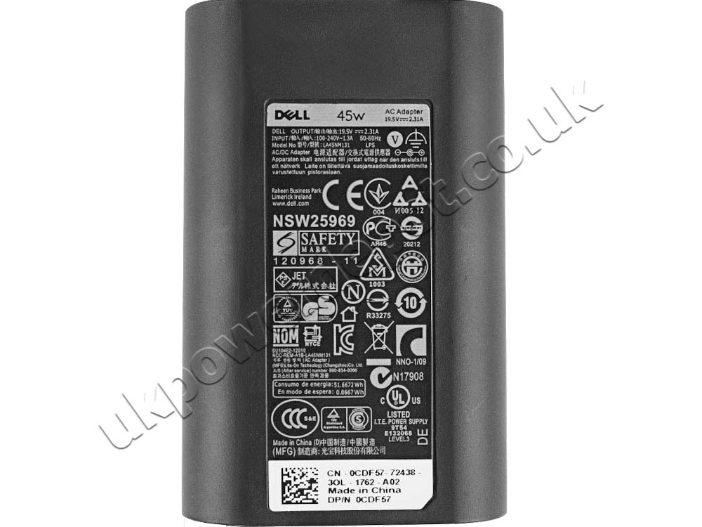 Original Dell Vostro 3583-8XPYF AC Adapter Charger 45W