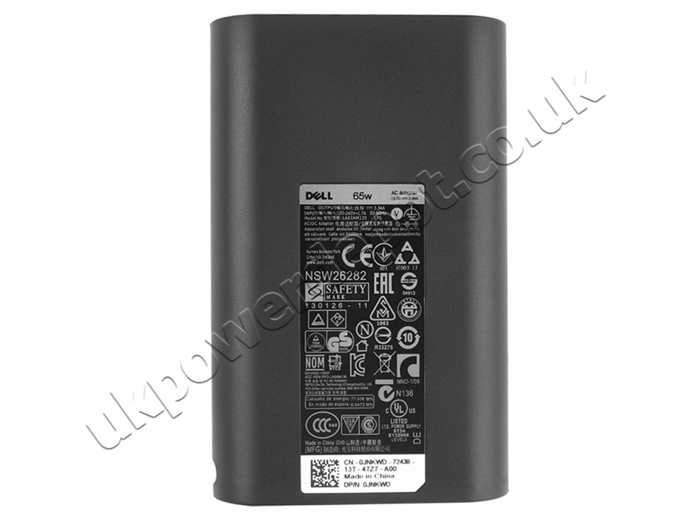 Original 65W Charger Dell Vostro 15 3535 P112F P112F009 AC Adapter + Cable