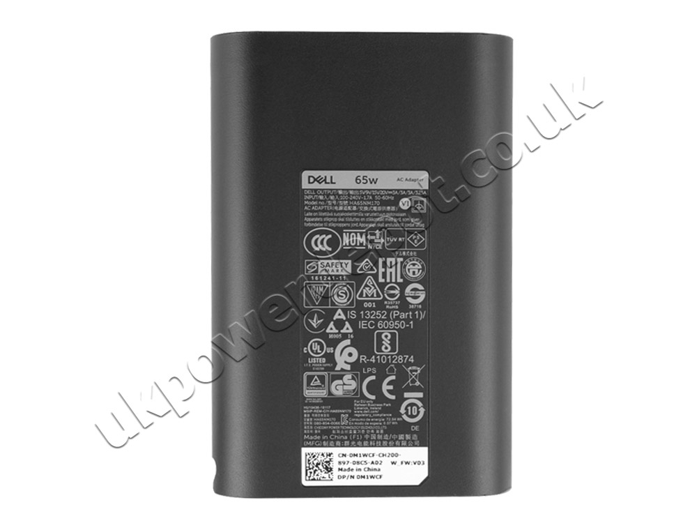 Original 65W USB-C Charger Dell Latitude 7450 P40G P40G002 AC Adapter + Cable