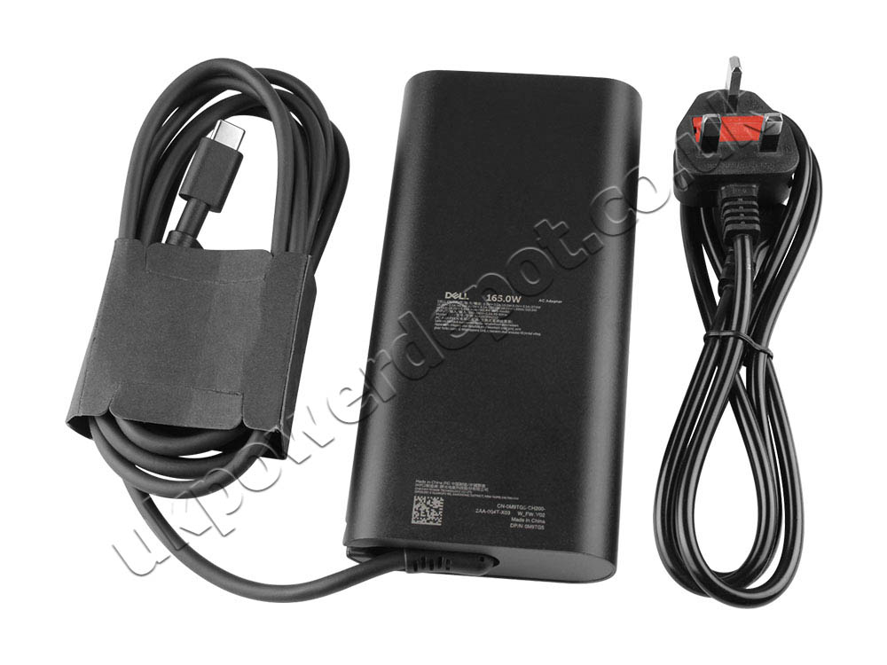 Original 165W USB-C Charger Dell N9RDH CN-0M9TG5 AC Adapter + Cable