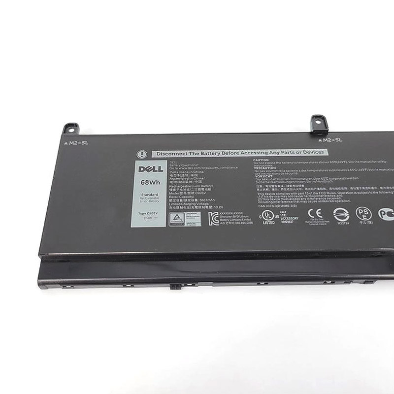 Original Battery Dell Precision 7550 P93F P93F00 5667mAh 68Wh