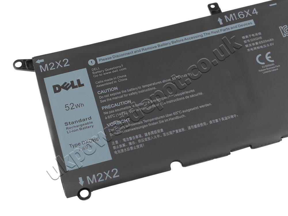 Original Dell XPS 13 9370-VKJDV Battery 52Wh 6500mAh