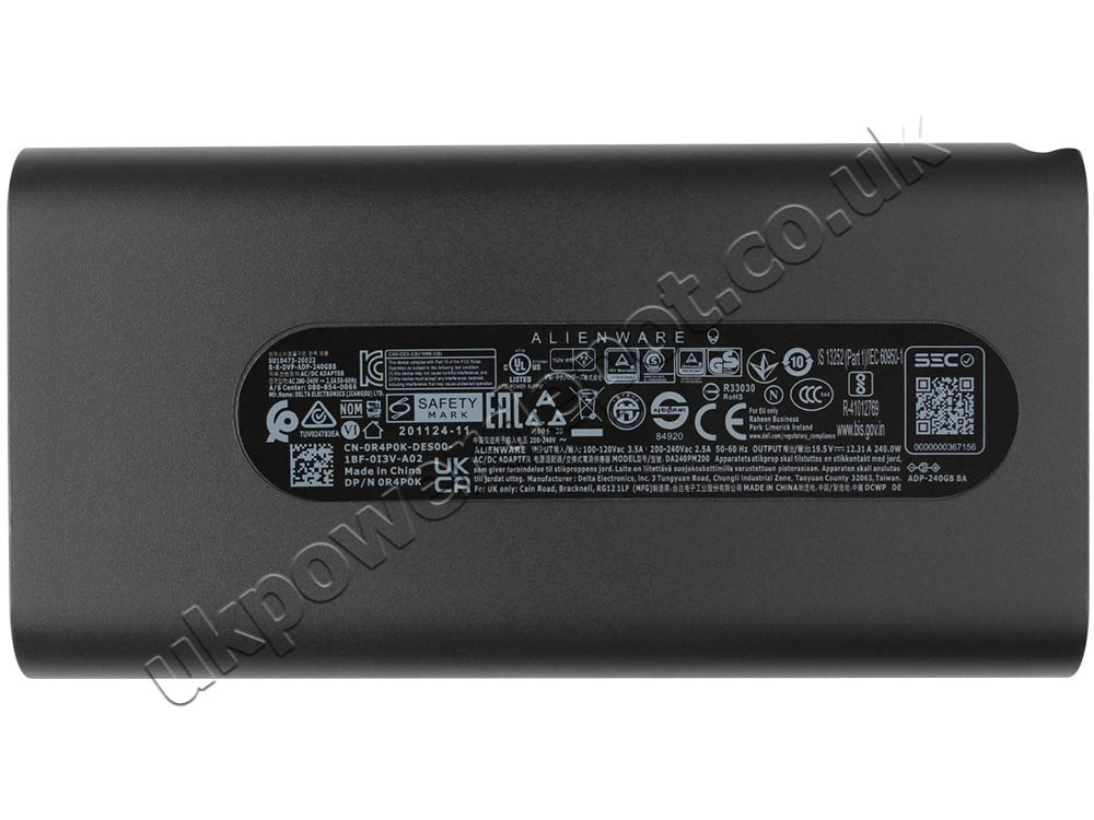 Original 240W GaN Charger Dell Precision 7730 i9-8950hk AC Adapter + Cable
