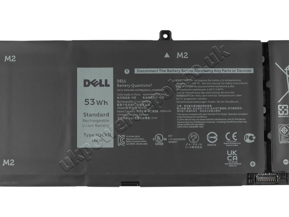 Original 3530mAh 53Wh Battery Dell Latitude 3410 P129G001