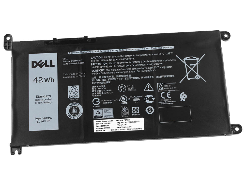 Original Battery Dell Vostro 3501 P90F P90F002 3500mAh 42Wh