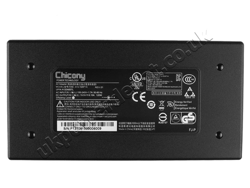 120W Clevo W230SD N150SD N151SD N155SD N150SC Adapter Charger + Cord