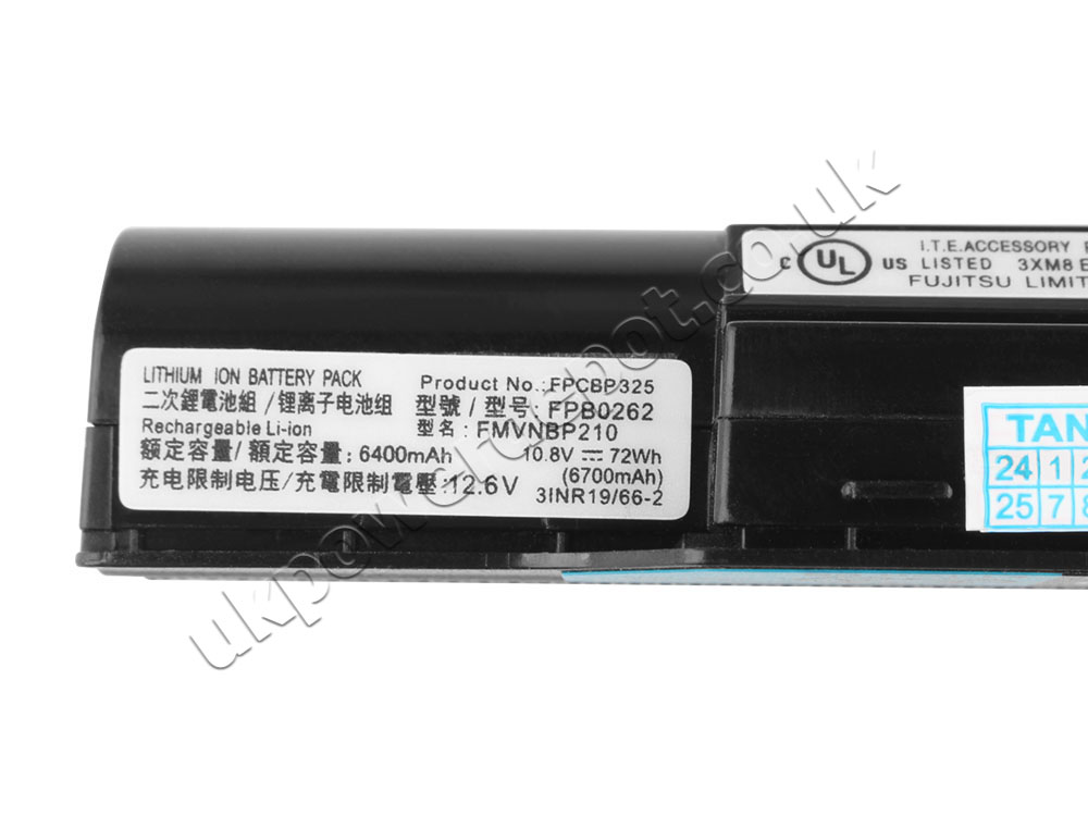 Original Battery Fujitsu FUJ:CP760721-XX 5800mAh 63Wh