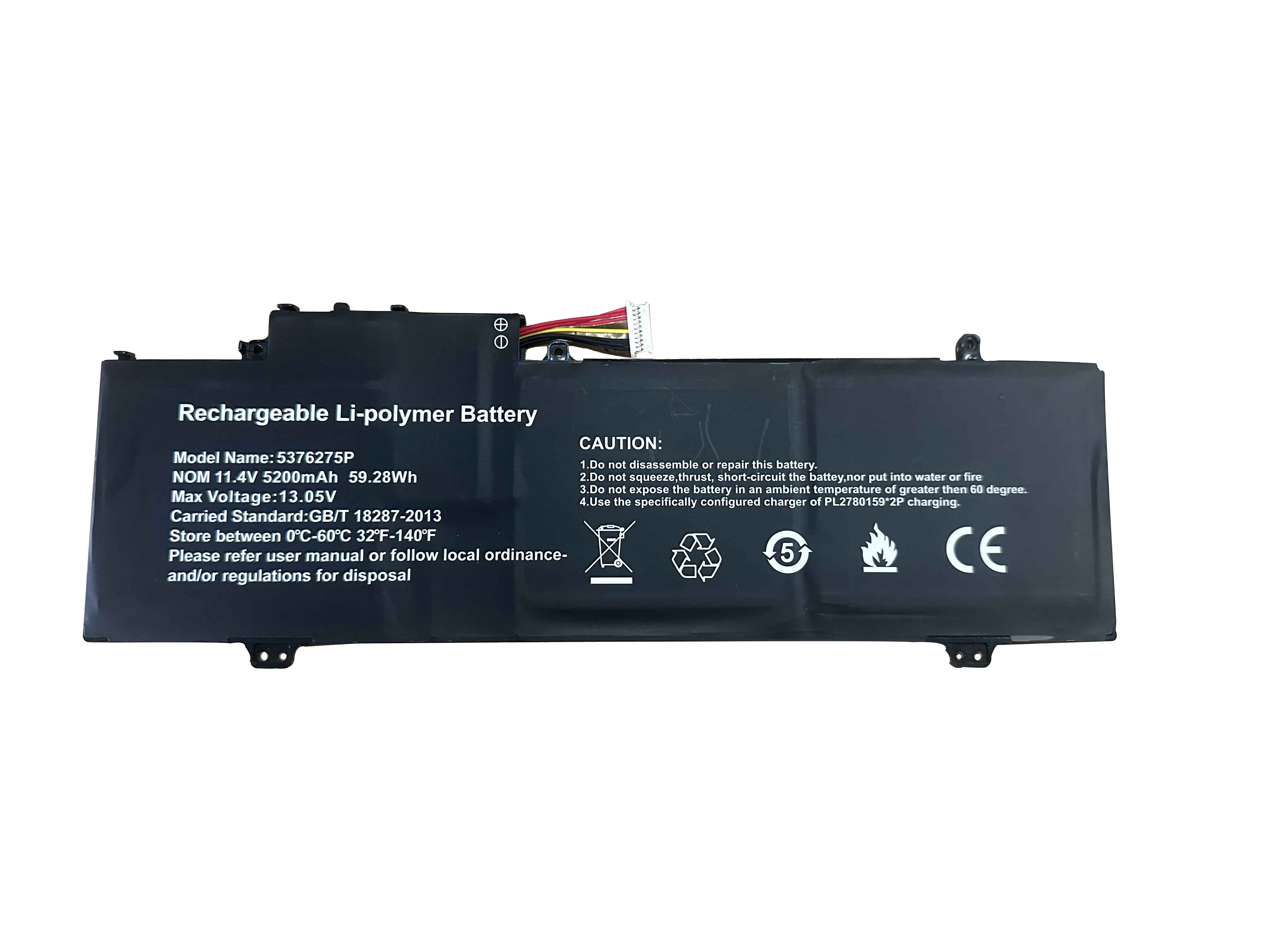Battery Gateway GWTN141-10SL 5200mAh 59.28Wh